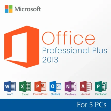 MS Office 2013 Professional Plus For 5 PCs SOFTCOMP