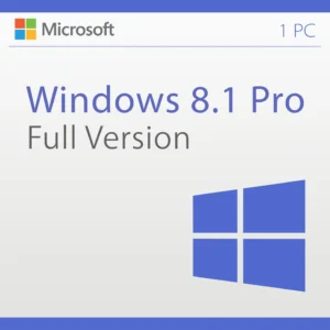 Microsoft Windows 8.1 Professional - Lifetime License Key